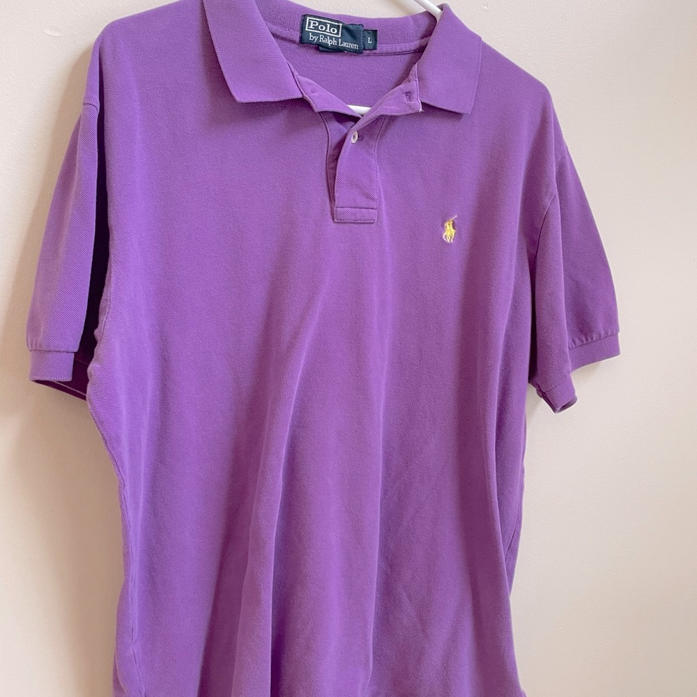 Large Polo by Ralph Lauren Purple Polo Shirt